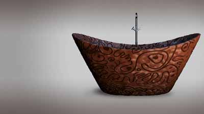 chocolate bathroom
