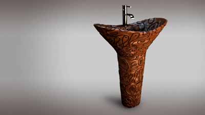 chocolate bathroom