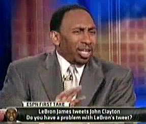 Stephen A Smith funny face Skip Bayless faces