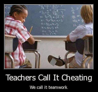 cheating-teamwork