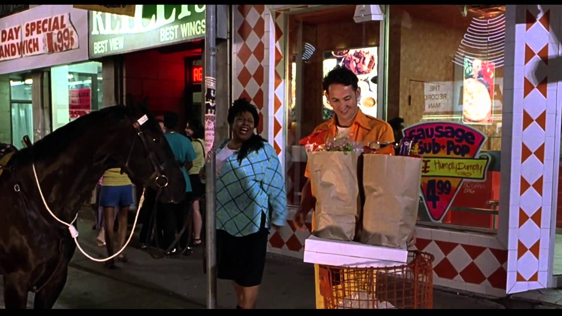 Harland Williams Half Baked where he asks the horse buttercup if she ...