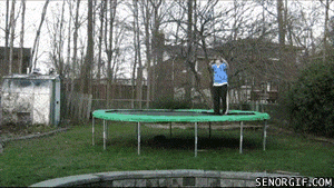 trampoline gifs flip off