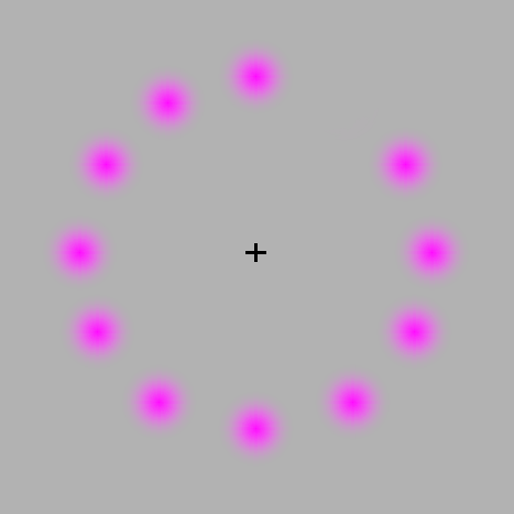 purple dot optical illusion
