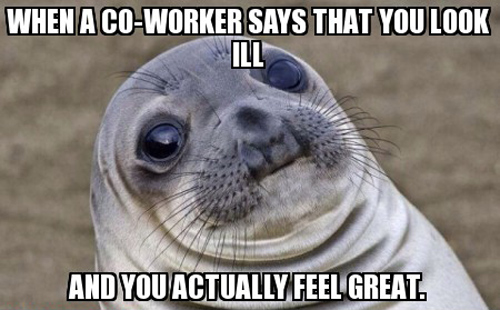 Awkward Moment Seal meme ill feel great