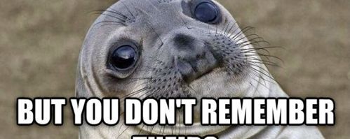 Awkward Moment Seal remember name