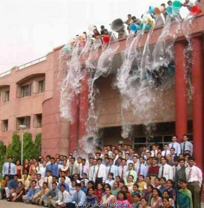 Funny Office Pranks office picture water dump