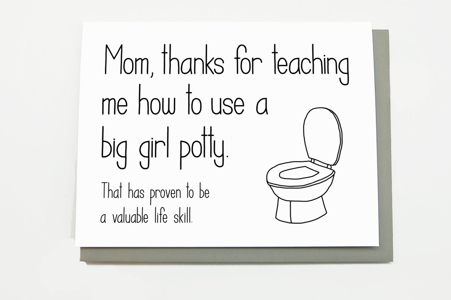 awkward mother's day card potty