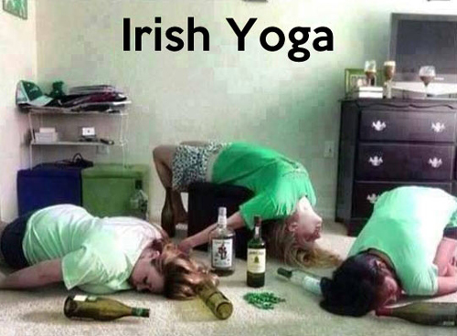 Irish Yoga Pictures drunk