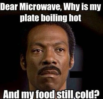 Funny Pictures microwave hot plate cold food