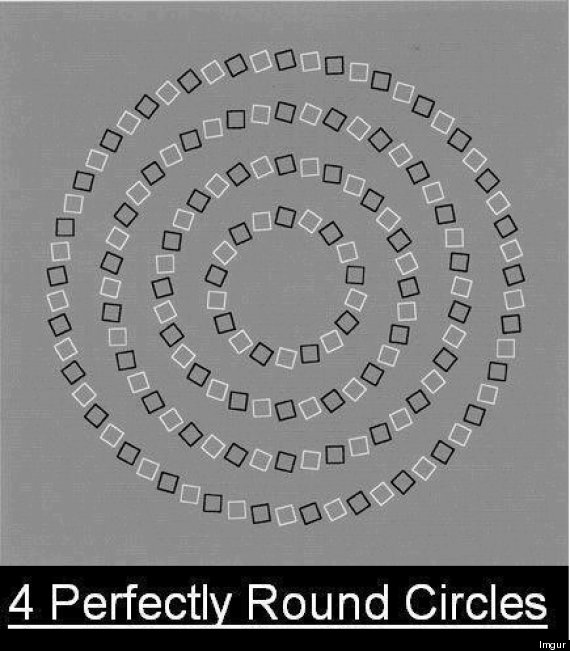 perfect circles optical illusion