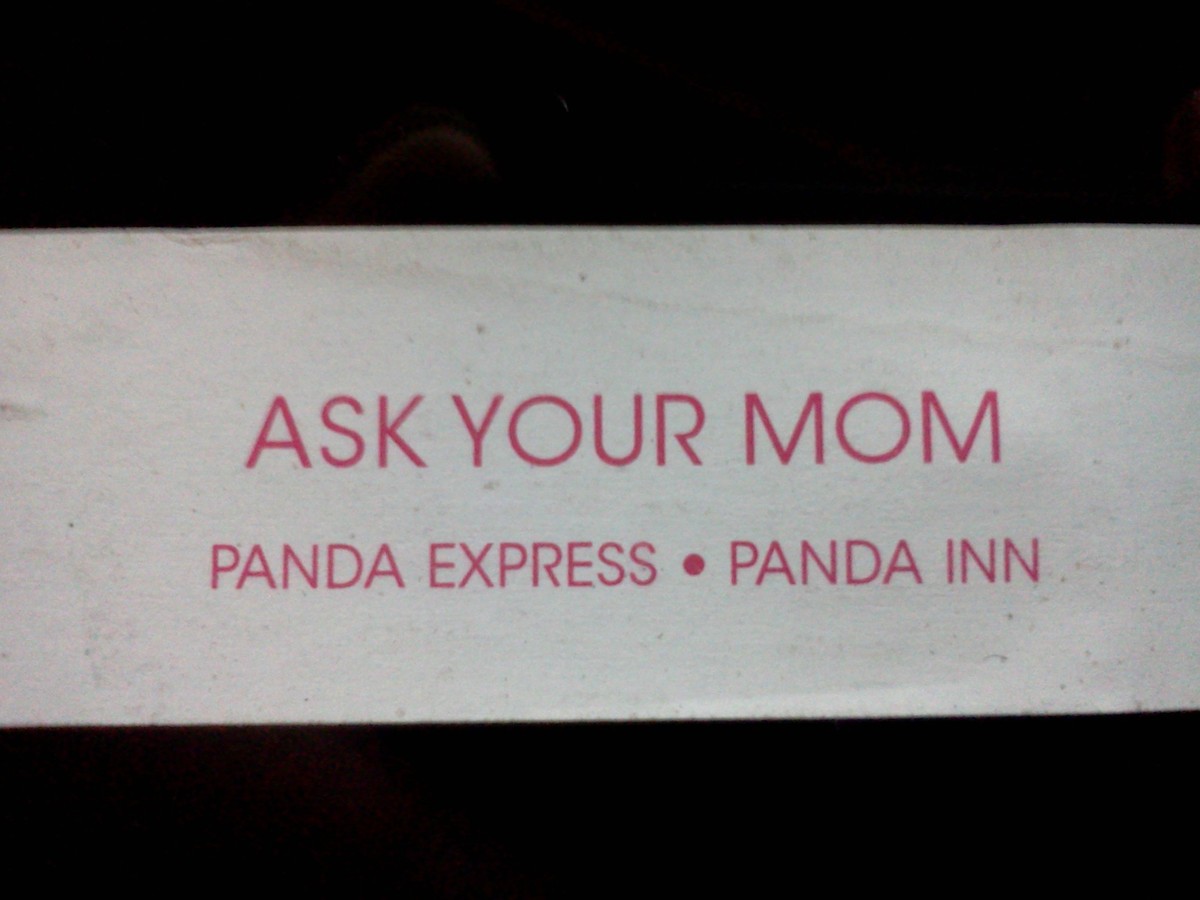 ask your mom fortune cookie