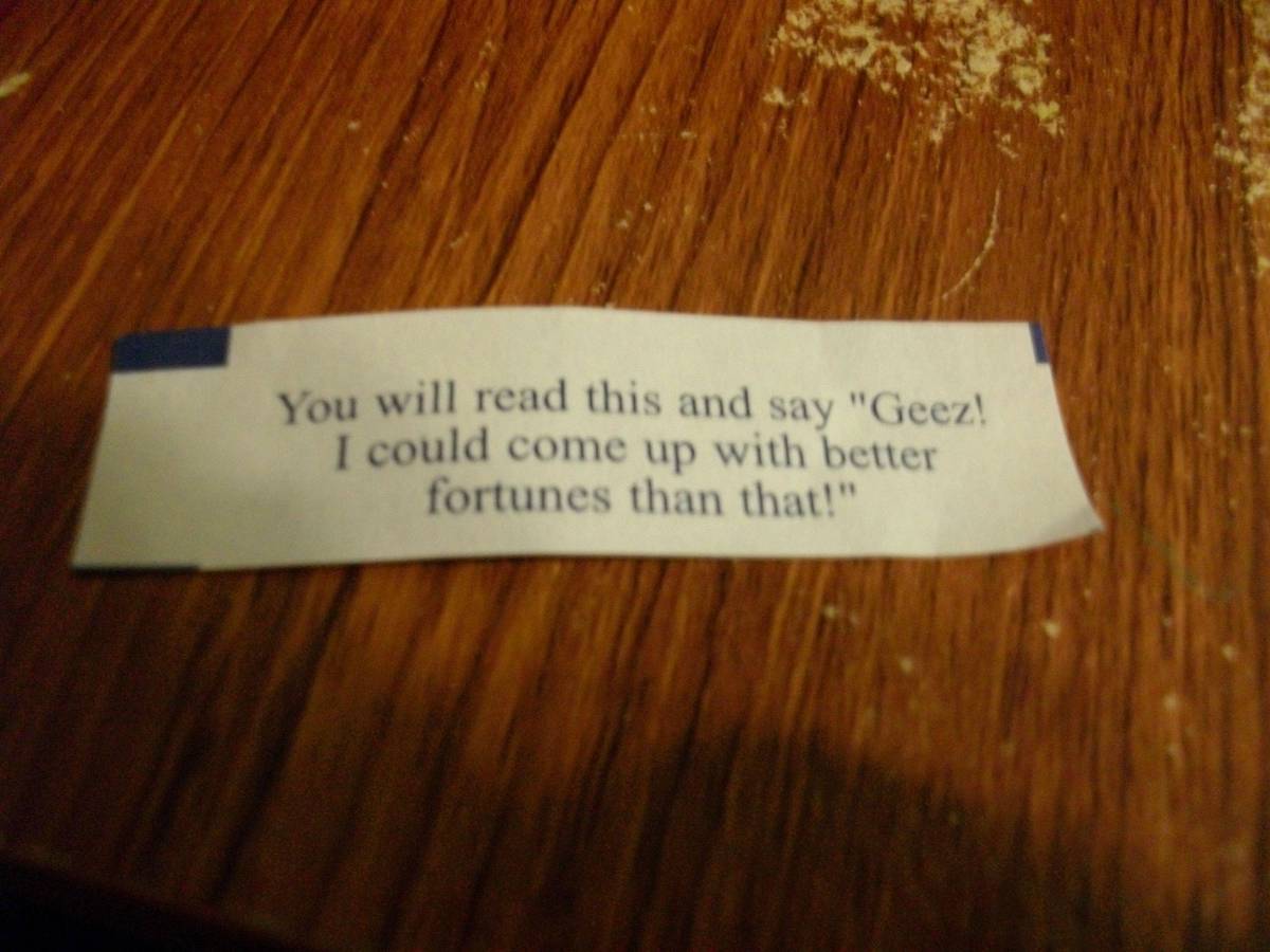 funny fortune cookie geez