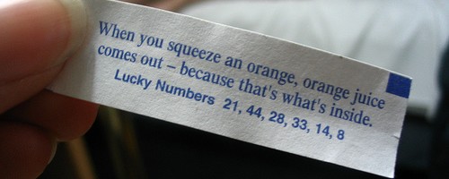 orange juice funny fortune cookie