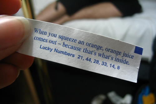 orange juice funny fortune cookie