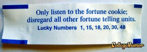 listen to the fortune cookie