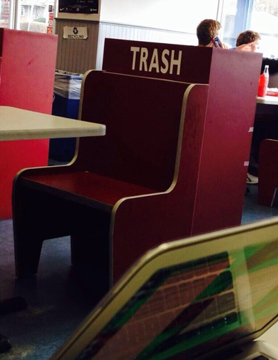 Funny Pictures trash chair