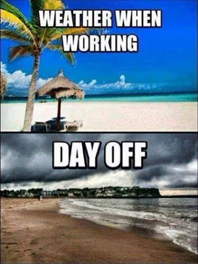 Funny Pictures working sunny day off cloudy