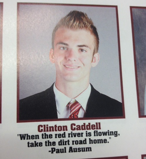 Inappropriate Yearbook Quotes and Moments red river dirt road