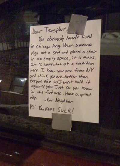 parking note