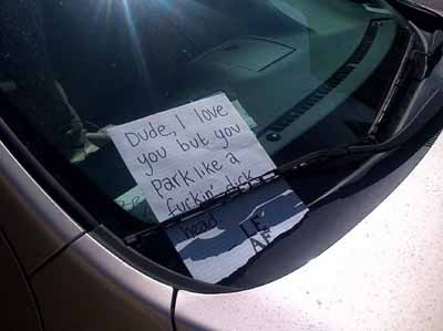 parking note