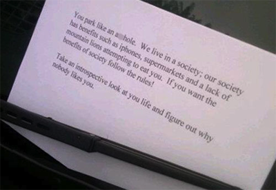 parking note