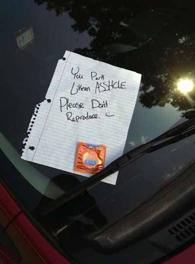 parking note