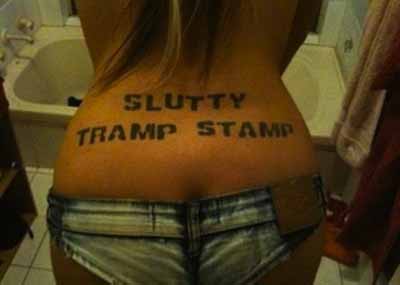 funny tramp stamp