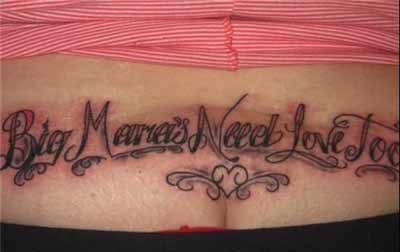 funny tramp stamp