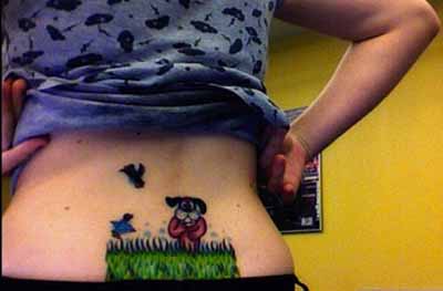 funny tramp stamp