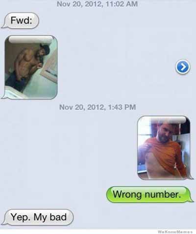 wrong number text