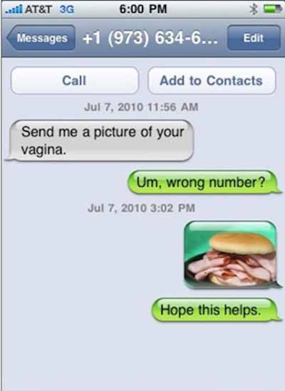 wrong number text