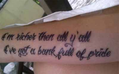 misspelled tattoos