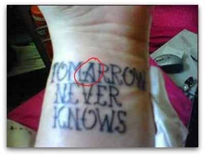 misspelled tattoos