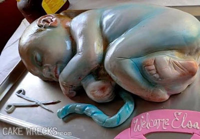 gross baby cake