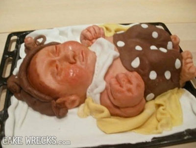 gross baby cake