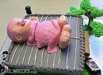 gross baby cake