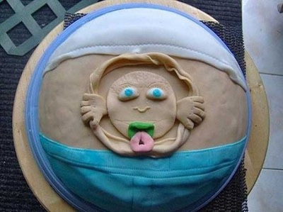 gross baby cake