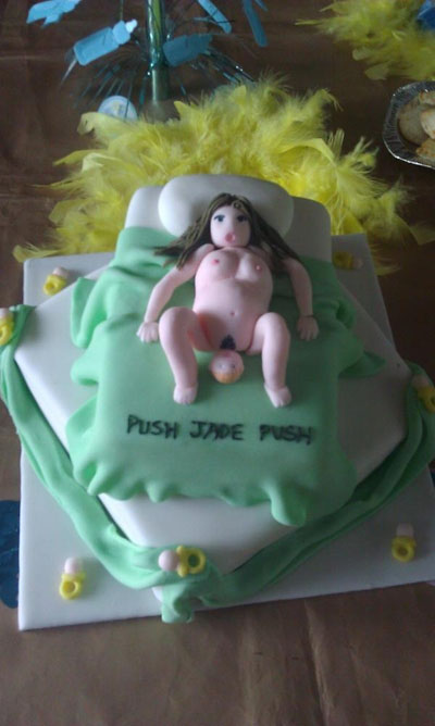 gross baby cake