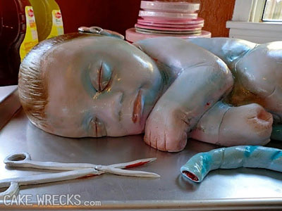 gross baby cake