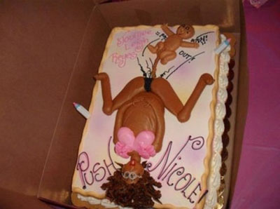 gross baby cake