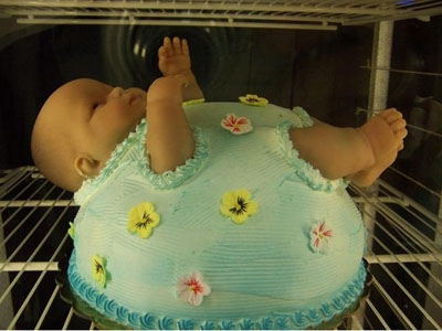 gross baby cake