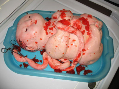 gross baby cake