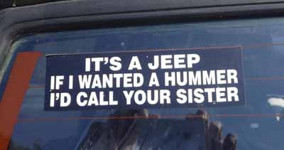 funny bumper sticker