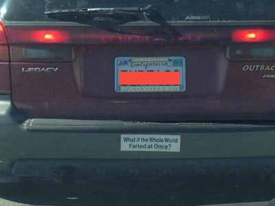 funny bumper sticker