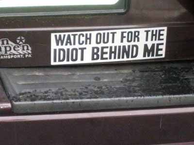 funny bumper sticker