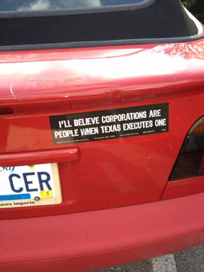 funny bumper sticker