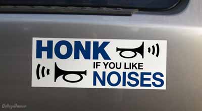 funny bumper sticker