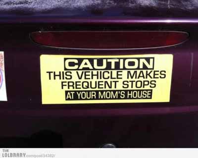 funny bumper sticker