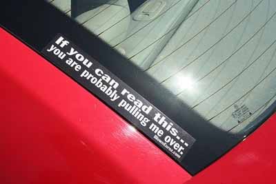 funny bumper sticker