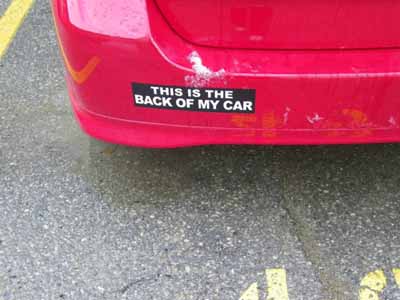 funny bumper sticker